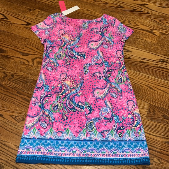 Lilly Pulitzer Sophiletta Dress Plumeria Pink Strut Your Stuff size Large NWT - Picture 8 of 8